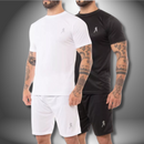 Kit 2 Bermudas Masculinas Academia  + 2 Camisetas Esportiva