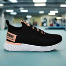 Tênis Feminino  Liferun  Preto/Nude leve e confortável na promoção casual e esportivo lançamento malha respirável