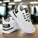 Tênis Feminino Liferun  Branco com Preto leve e confortável na promoção casual e esportivo lançamento malha respirável