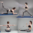 Maxfit - Kit 2 em 1: Elástico Tensão Extensor + 5 Mini Band de Treino - Ideal para Exercícios Funcionais e Fisioterapia