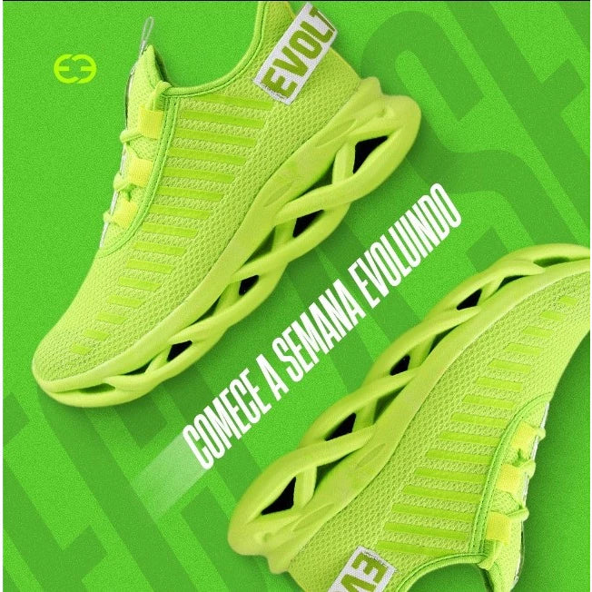 Tênis Para Caminhada Feminino Academia Trança Confortável Leve Novidade