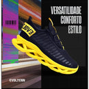 Tênis Para Caminhada Feminino Academia Trança Confortável Leve Novidade