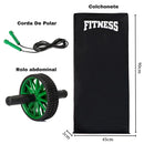 Kit Colchonete De Academia/treino + Roda Abdominal mais brinde (Corda De Pular)