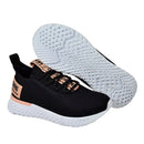 Tênis Feminino  Liferun  Preto/Nude leve e confortável na promoção casual e esportivo lançamento malha respirável