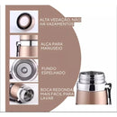 Garrafa 800ml ou 1000ml Inox Térmica Com Infusor, De Água Café, Com Alça.