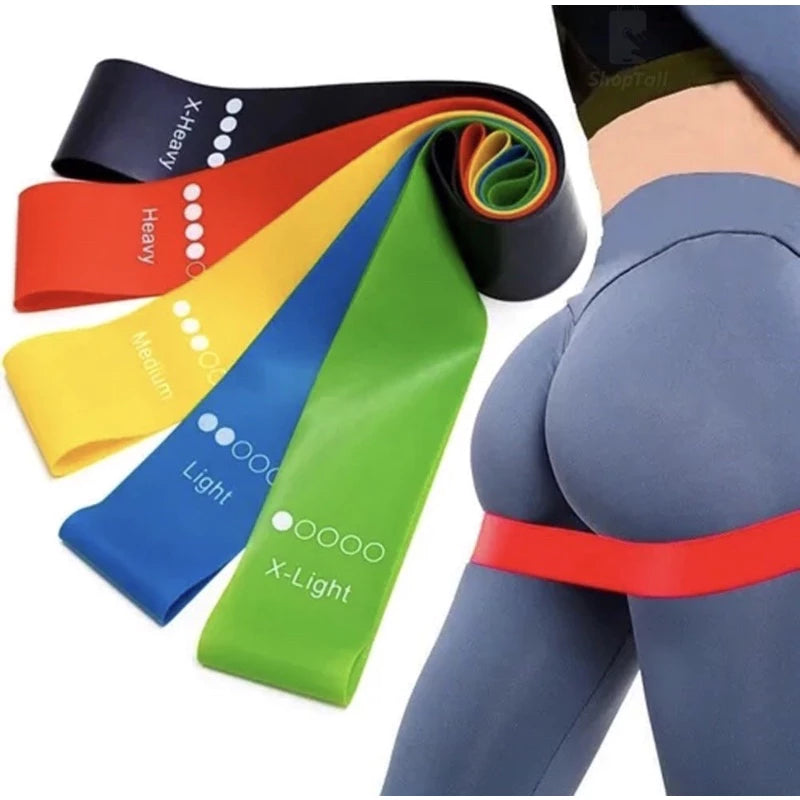 🔥Faixas Elásticas MAXFIT Para Exercícios Multifuncional Yoga Fisioterapia e Treino 🔥 Com Guia de exercícios incluso 🎁