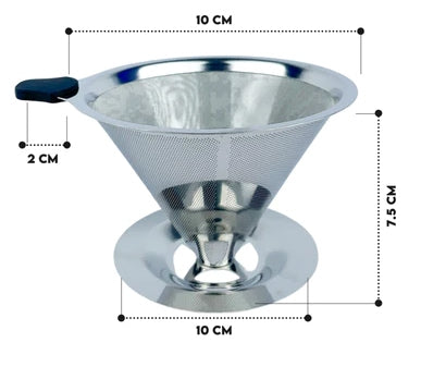 Filtro Coador de Café Reutilizável em Aço Inox Tamanho 103 COARÊ 304 — UM NOVO GEITO DE COAR