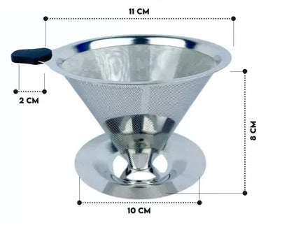 Filtro Coador de Café Reutilizável em Aço Inox Tamanho 103 COARÊ 304 — UM NOVO GEITO DE COAR