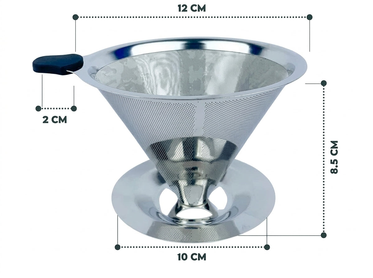 Filtro Coador de Café Reutilizável em Aço Inox Tamanho 103 COARÊ 304 — UM NOVO GEITO DE COAR