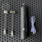 Mini Mixer Elétrico USB p/ Café, Leite, Ovos e Shakes