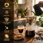 Filtro Coador de Café Reutilizável em Aço Inox Tamanho 103 COARÊ 304 — UM NOVO GEITO DE COAR
