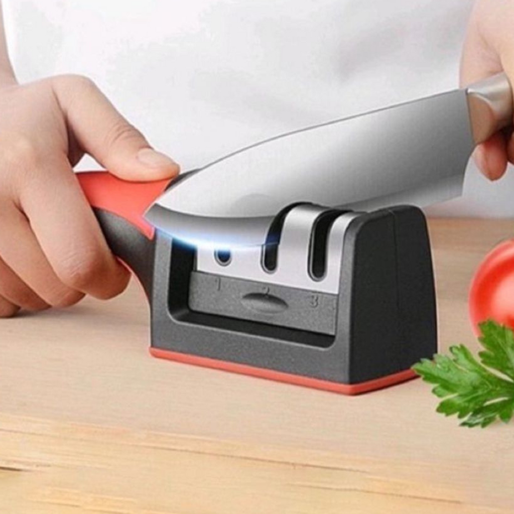 Amolador de Facas Inox 3 Estágios Profissional Premium