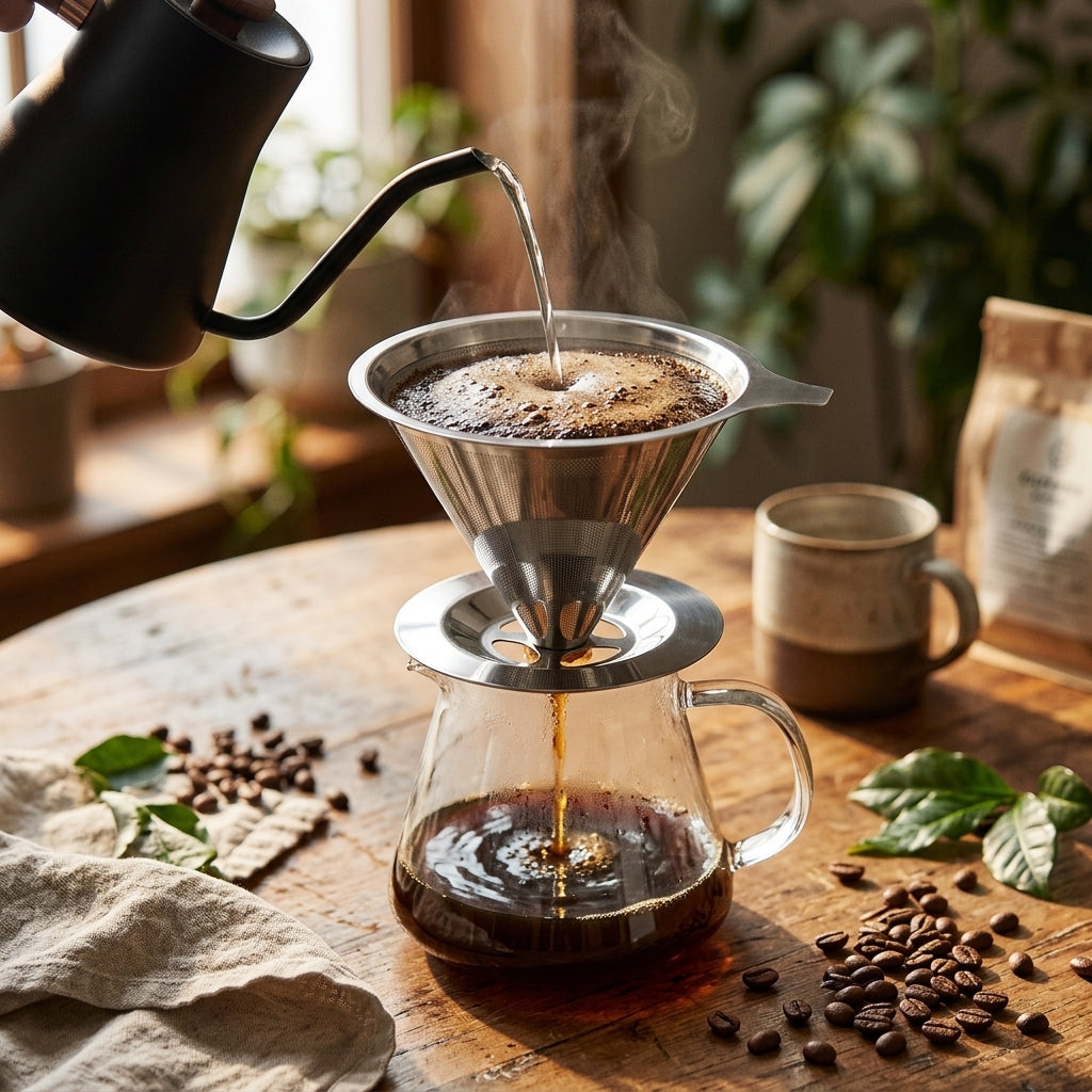 Filtro Coador de Café Reutilizável em Aço Inox Tamanho 103 COARÊ 304 — UM NOVO GEITO DE COAR