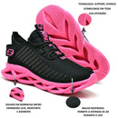 Tênis Para Caminhada Feminino Academia Trança Confortável Leve Novidade