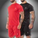 Kit 2 Bermudas Masculinas Academia  + 2 Camisetas Esportiva