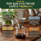 Filtro Coador de Café Reutilizável em Aço Inox Tamanho 103 COARÊ 304 — UM NOVO GEITO DE COAR