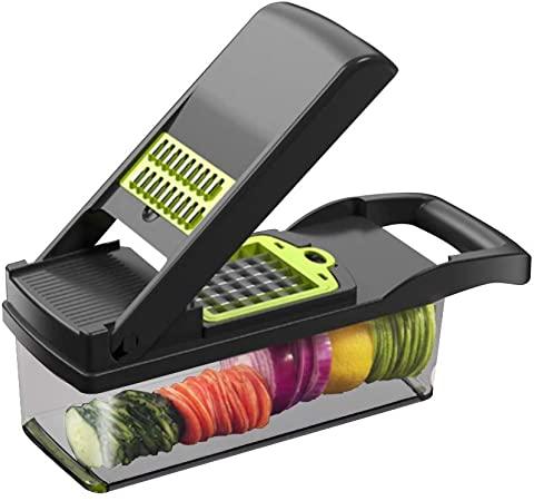 Triturador de Legumes Multifuncional 14 em 1 com Cesto