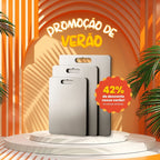 Tábua de Cozinha Titanium - Antibacteriana e Antisujeira Tamanho G especial (46x30cm)
