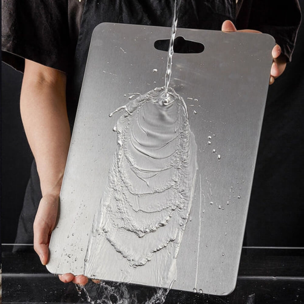 Tábua de Cozinha Titanium - Antibacteriana e Antisujeira Tamanho G especial (46x30cm)