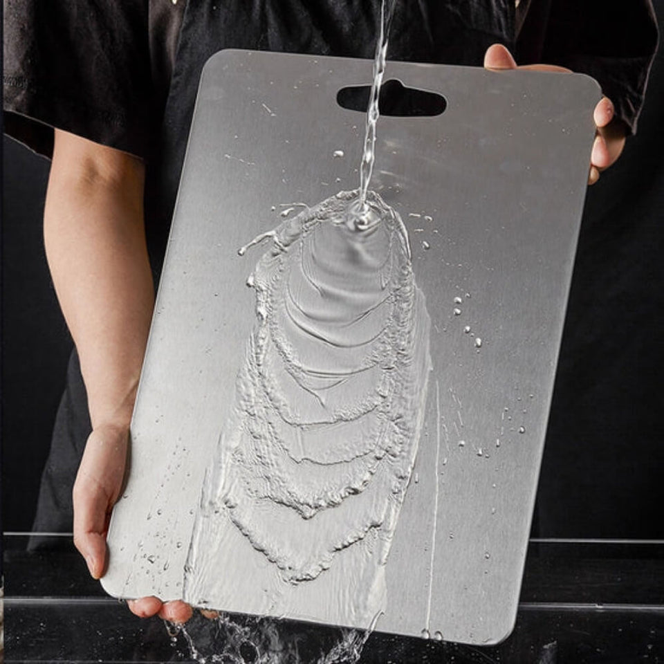 Tábua de Cozinha Titanium - Antibacteriana e Antisujeira Tamanho G especial (46x30cm)