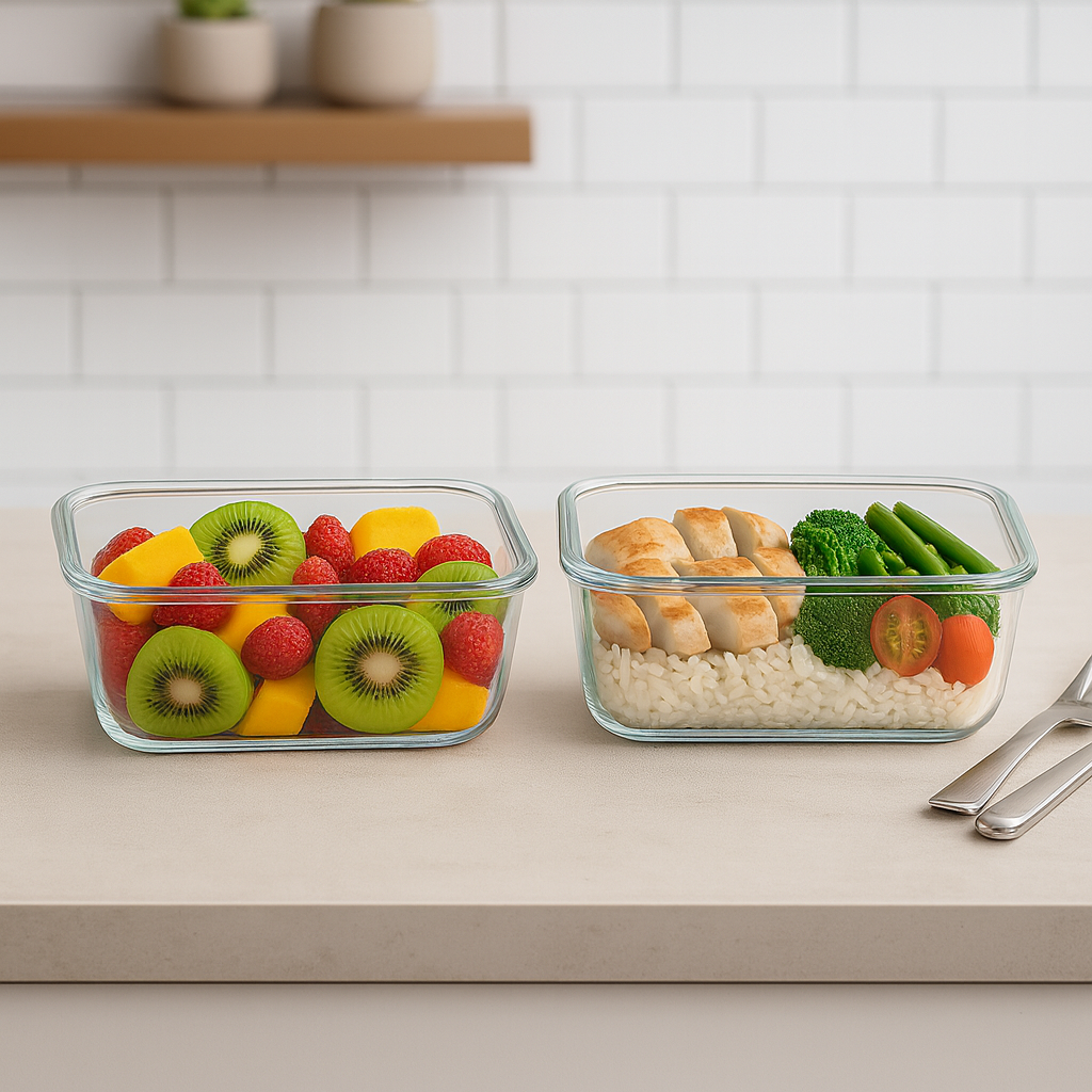 GlassFit – Potes de Vidro com Vedação Premium 370ml - Preço Promocional