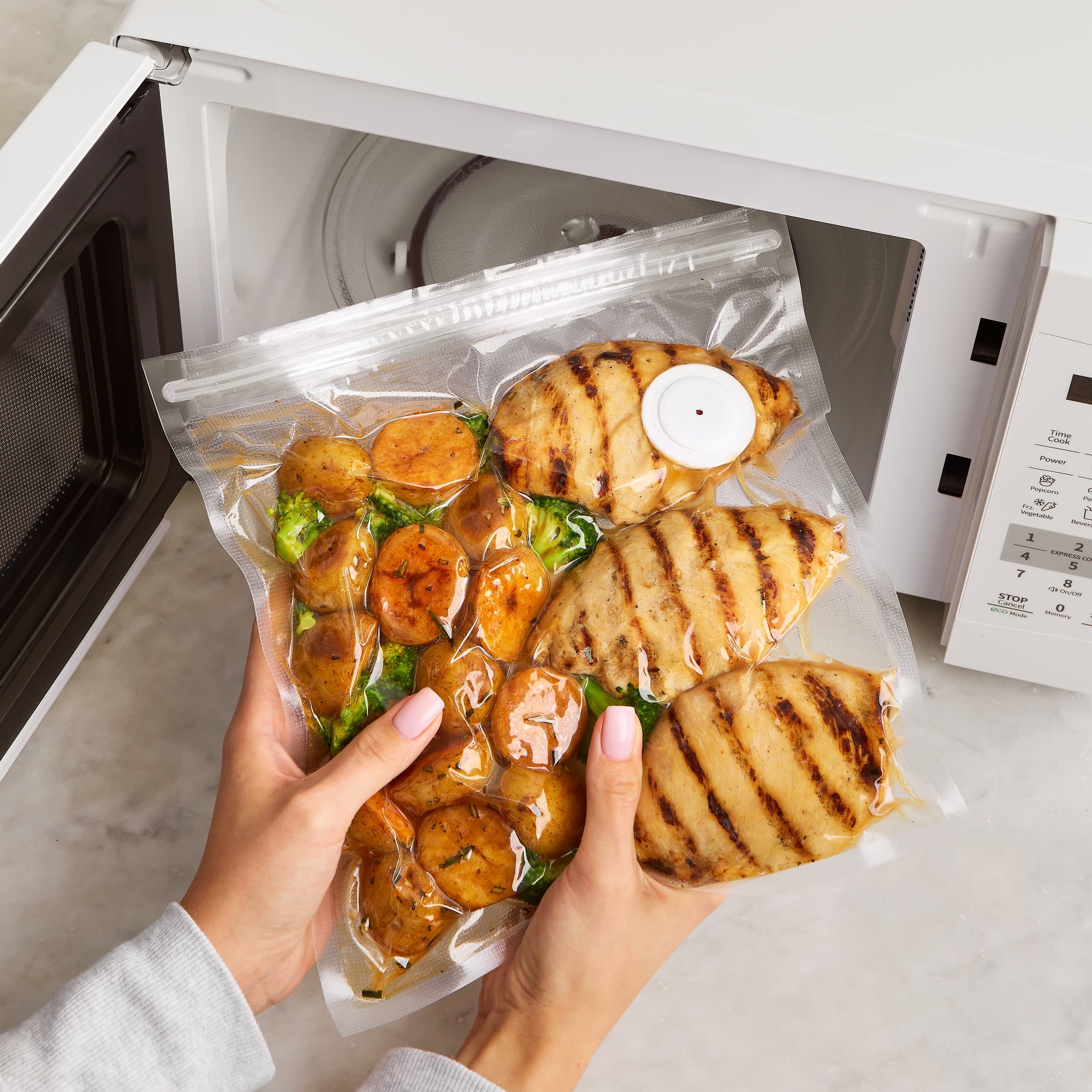 Seladora a Vácuo Elétrica Recarregável para Conservação de Alimentos