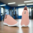 Tênis Meia Feminino Botinha Ortopédico Esportivo NUDE Slip On Casual confortável