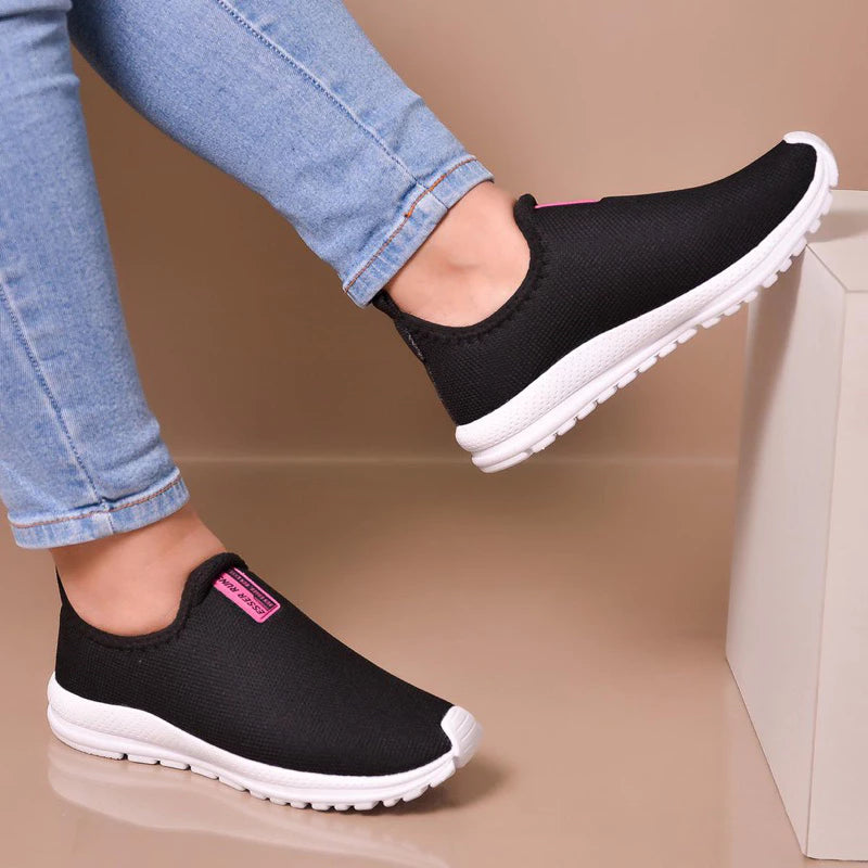 Tênis Meia Feminino Botinha Ortopédico Esportivo SOLADO BRANCO Slip On Casual confortável