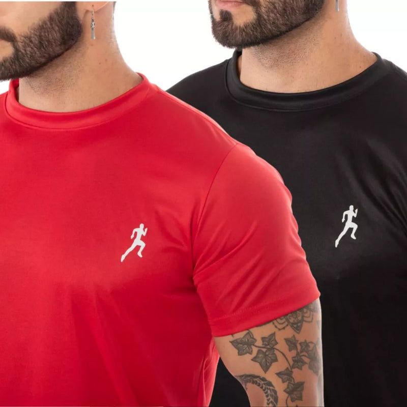 Kit 2 Bermudas Masculinas Academia  + 2 Camisetas Esportiva
