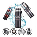 Garrafa 800ml ou 1000ml Inox Térmica Com Infusor, De Água Café, Com Alça.