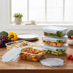 GlassFit – Potes de Vidro com Vedação Premium 370ml - Preço Promocional