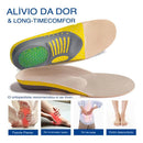 Palmilha Ortopédica Fascite Pé Chato Esporão Gel Esportiva