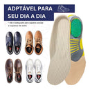 Palmilha Ortopédica Fascite Pé Chato Esporão Gel Esportiva