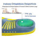 Palmilha Ortopédica Fascite Pé Chato Esporão Gel Esportiva