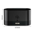 Difusor de Aromaterapia 2 em 1 FlameAroma – Umidificador com Efeito de Chama (200ml)